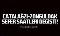 Çatalağzı-Zonguldak sefer saatleri değişti!