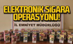 Ereğli'de elektronik sigara operasyonu!
