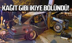 Kağıt gibi ikiye bölündü!