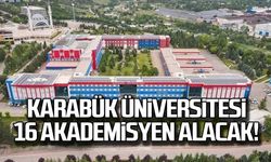 Karabük Üniversitesi 16 akademisyen alacak!