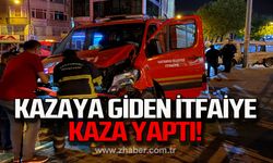 Kazaya giden itfaiye kaza yaptı!