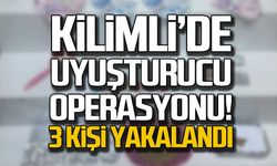 Kilimli'de uyuşturucu operasyonu! 3 kişi yakalandı