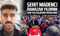 Şehit madenci Ramazan Yıldırım son yolculuğuna uğurlandı