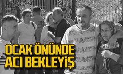 Maden ocağı önünde acı bekleyiş