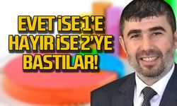 Evet ise 1’e, Hayır ise 2’ye bastılar!