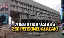 Zonguldak Valiliği 250 personel alacak!