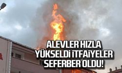 Alevler hızla yükseldi İtfaiyeler seferber oldu