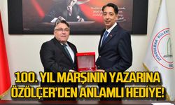 100. yıl marşının yazarına Özölçer'den anlamlı hediye!