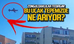 Zonguldaklılar tedirgin! Bu uçak tepemizde ne arıyor?