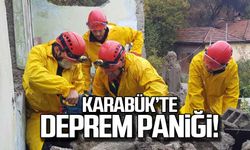 Karabük'te deprem paniği!