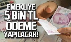 Erdoğan duyurdu! Emekliye 5 bin TL ödeme yapılacak!