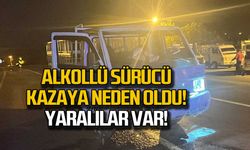 Alkollü sürücü kazaya neden oldu! Yaralılar var!