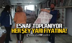 Esnaf toplanıyor her şey yarı fiyatına!