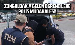 Zonguldak'a gelen öğrencilere polis müdahalesi!