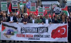 Zonguldak'tan Filistin'e destek siyonizime lanet!