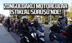 Zonguldaklı motorcular İstiklal Sürüşü'nde