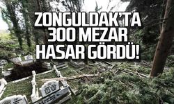 Zonguldak'ta 300 mezar zarar gördü!