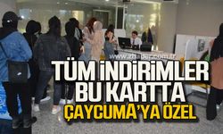 Tüm indirimler bu kartta! Çaycuma'ya özel