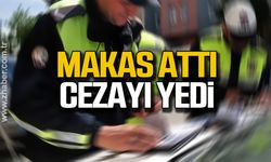 Makas attı, cezayı yedi!