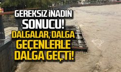 Zonguldak’ta paralar denize döküldü!