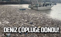 Zonguldak limanı plastik atık ve odun ile doldu!