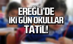 Ereğli'de okullar iki gün tatil!
