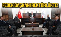 FEDEK Takım Başkanı Rektör Özölçer'i ziyaret etti