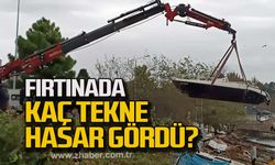 Zonguldak'ta fırtınada kaç tekne hasar gördü?