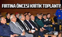 Zonguldak'ta fırtına öncesi kritik toplantı!