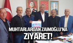 Muhtarlardan Osman Zaimoğlu'na ziyaret!