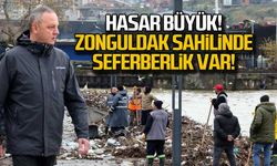 Zonguldak sahilinde hasar büyük! Seferberlik başladı!