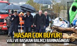 Zonguldak Valisi ve Kozlu Belediye Başkanı balıkçı barınağında!