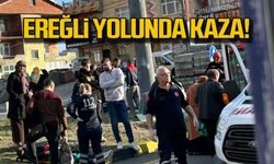 Zonguldak Ereğli yolunda kaza! Yaralı var!