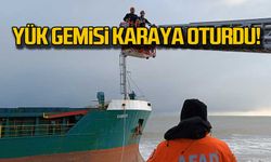 Kastamonu'da yük gemisi karaya oturdu!