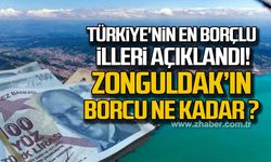 Türkiye'nin en borçlu illeri açıklandı Zonguldak'ın borcu ne kadar ?
