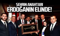 Zonguldak'ın anahtarını Erdoğan'a teslim ettiler!