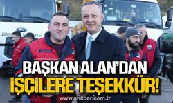 Zonguldak Belediye Başkanı Alan'dan işçilere teşekkür!