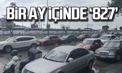 Zonguldak'ta bir ayda 827 araç kaydı yapıldı!