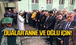 Heyelanda hayatını kaybeden anne ve oğlu toprağa verildi!