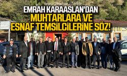 Emrah Karaaslan muhtarlara ve esnaf temsilcilerine birlikte çalışma sözü verdi!