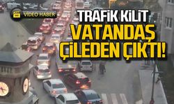 Zonguldak merkezde trafik kilitlendi!