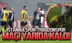 İstanbulspor-Trabzonspr maçı yarıda kaldı