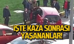 Zonguldak Ayyıldız kavşağında kaza!