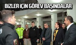 Osman Hacıbektaşoğlu ve eşi Güney Hacıbektaşoğlu'ndan polis ekiplerine ziyaret!