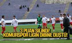 3 puan silindi! Zonguldak Kömürspor ligin dibine düştü!