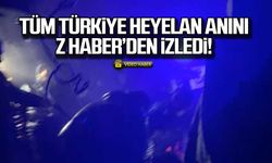 Tüm Türkiye heyelan anını Z HABER'den izledi!