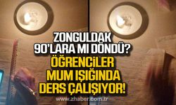 Zonguldak'ta elektirik kesintisi öğrencileri de mağdur etti!