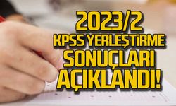 2023/2 KPSS yerleştirme sonuçları açıklandı!