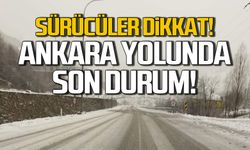 Kar etkili oldu! Zonguldak-Ankara yolunda son durum!