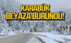 Karabük'te kar yağışı etkili oluyor!